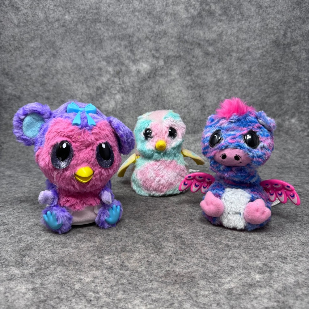 Hatchimals Interactive Pet Hatchibabies Lot Plush Spin Master Dragon‎ Ponette
